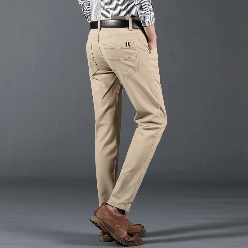 Slim Fit Trousers – Men's Cotton Dress Pants | Savoni