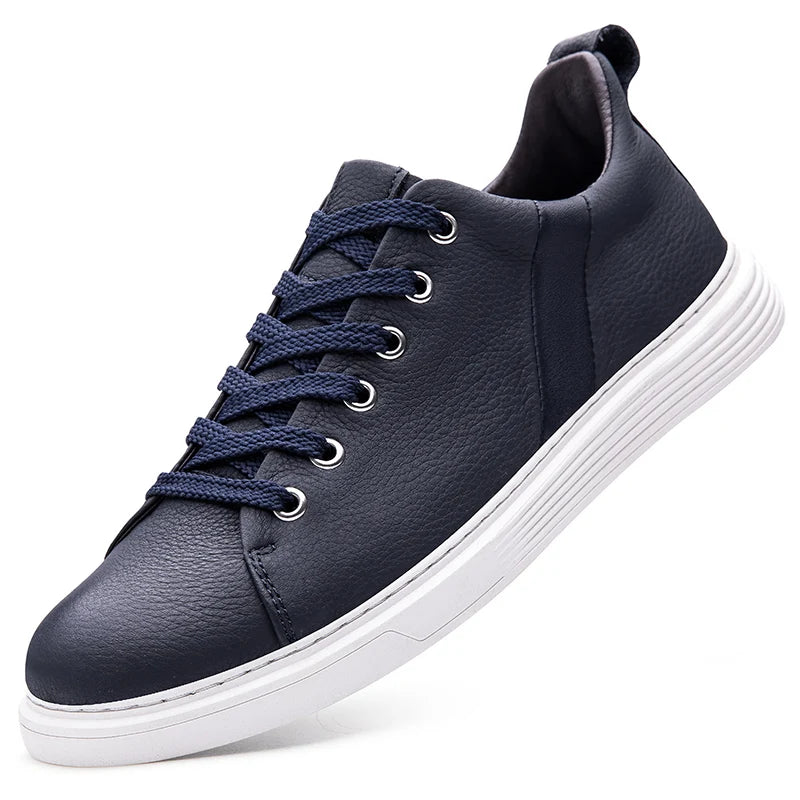 Leather Low-Top Sneakers – Men's Casual Shoes | Savoni