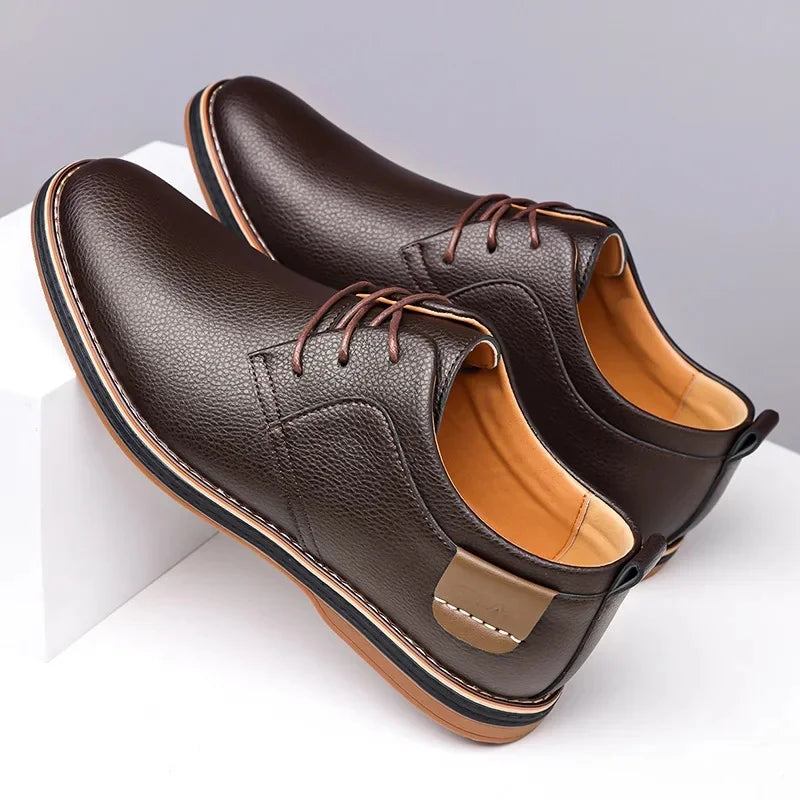 Men's Genuine Leather Orthopedic Sneakers | Savoni