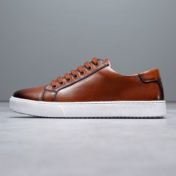 Men's Genuine Leather Sneakers | Savoni
