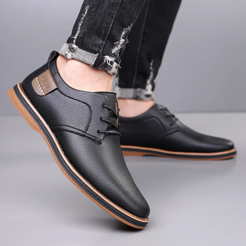 Men's Genuine Leather Orthopedic Sneakers | Savoni