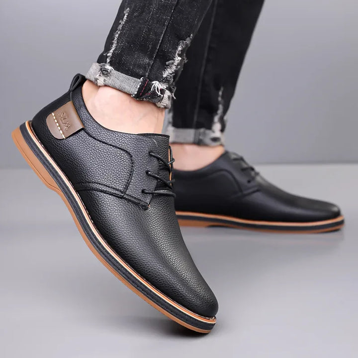 Men's Genuine Leather Orthopedic Sneakers | Savoni