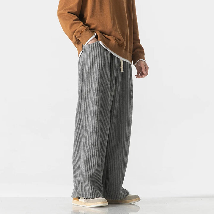 Wide-Leg Trousers Drawstring – Men's Relaxed Fit Casual Pants | Marlowe