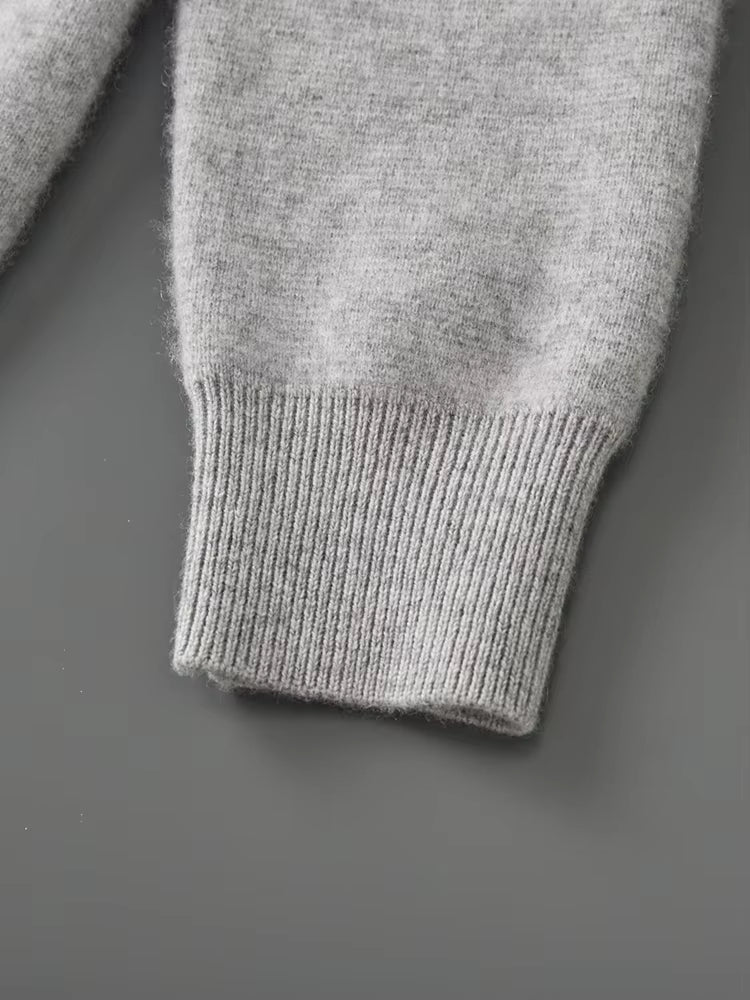 Men's Merino Wool Zip-Up Cardigan | Savonti