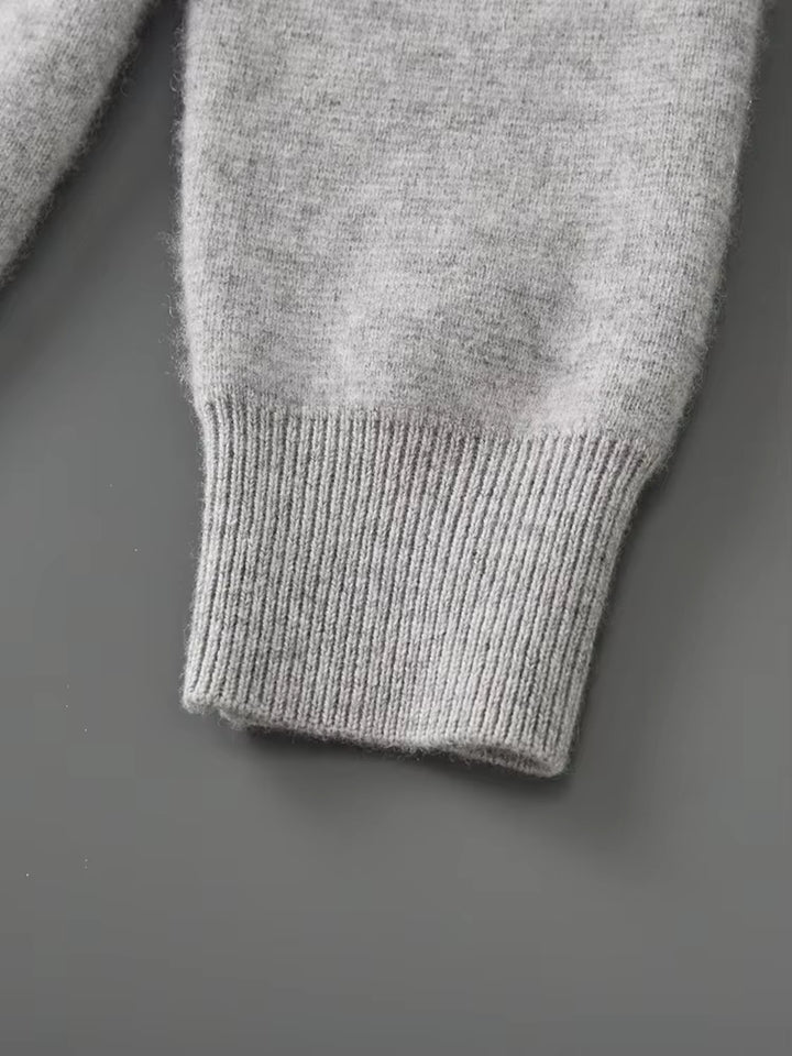 Men's Merino Wool Zip-Up Cardigan | Savonti