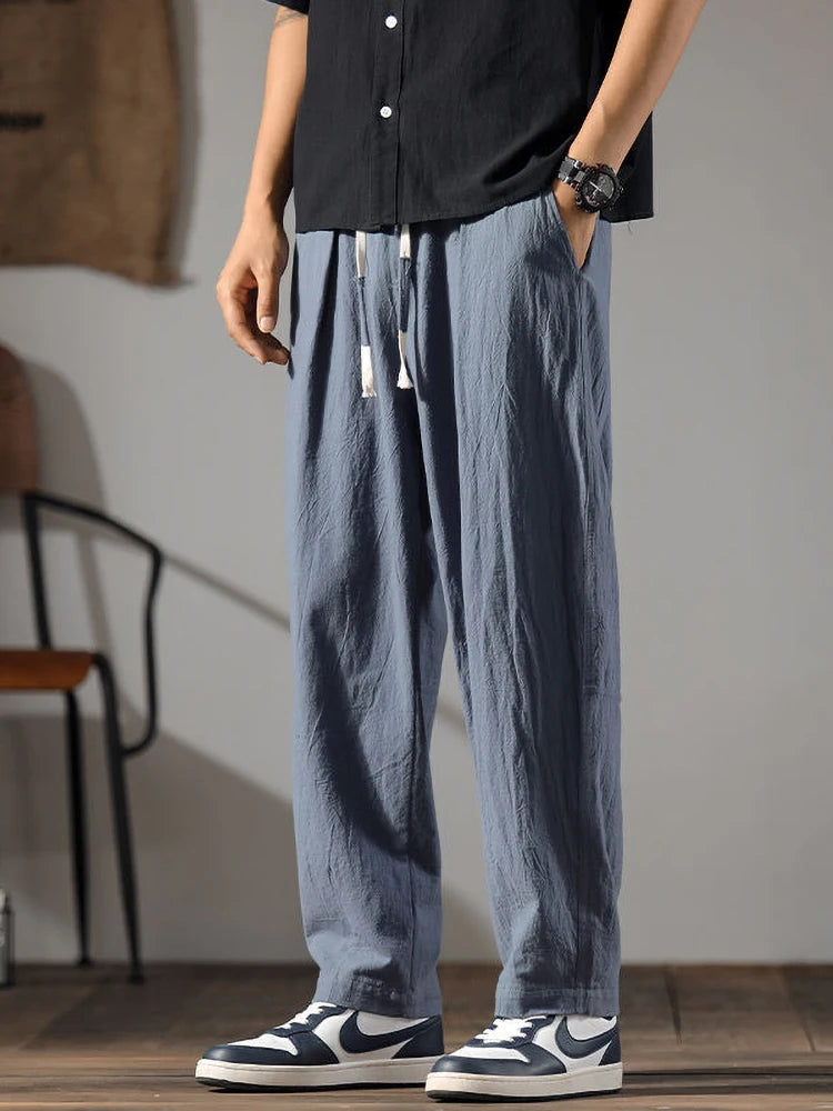 Linen Pants – Men's Drawstring Casual Trousers | Arden