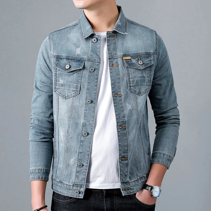 Arden Denim Button-Up Jacket