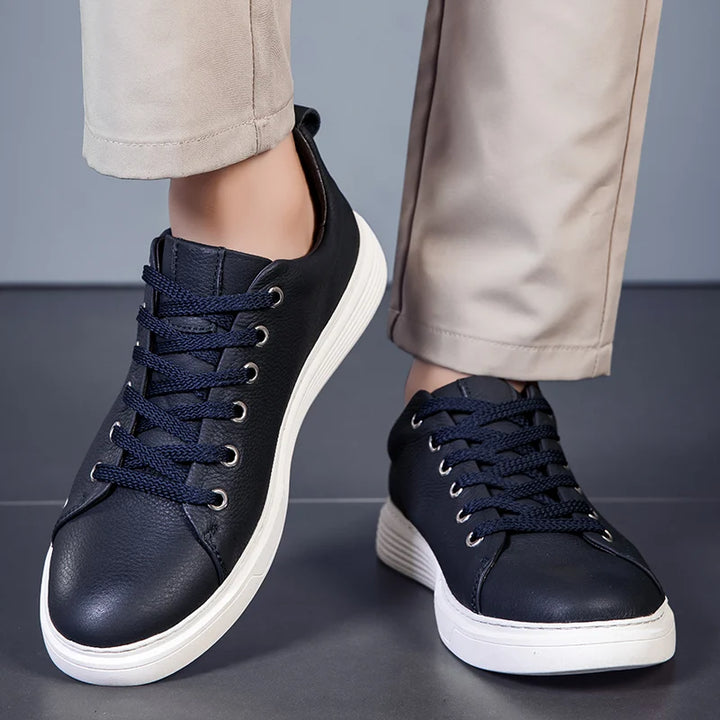 Leather Low-Top Sneakers – Men's Casual Shoes | Savoni