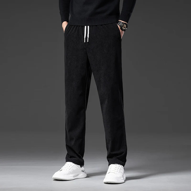Men's Corduroy Pants with Drawstring | Savoni