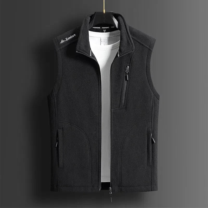 Fleece Zip-Up Vest – Men's Layering Vest | Savoni
