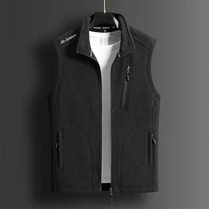 Fleece Zip-Up Vest – Men's Layering Vest | Savoni