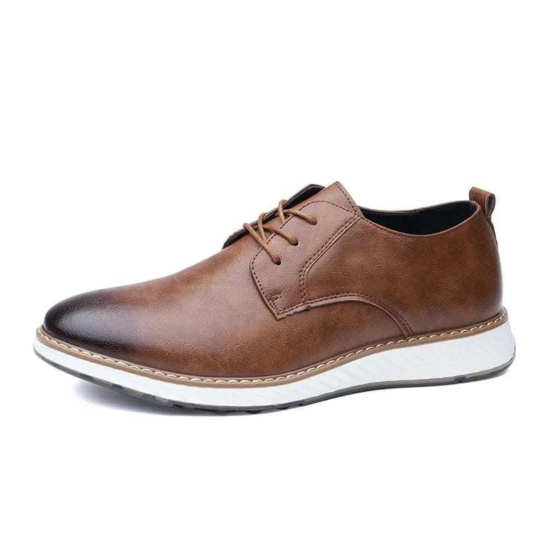 Men's Genuine Leather Orthopedic Sneakers | Savoni