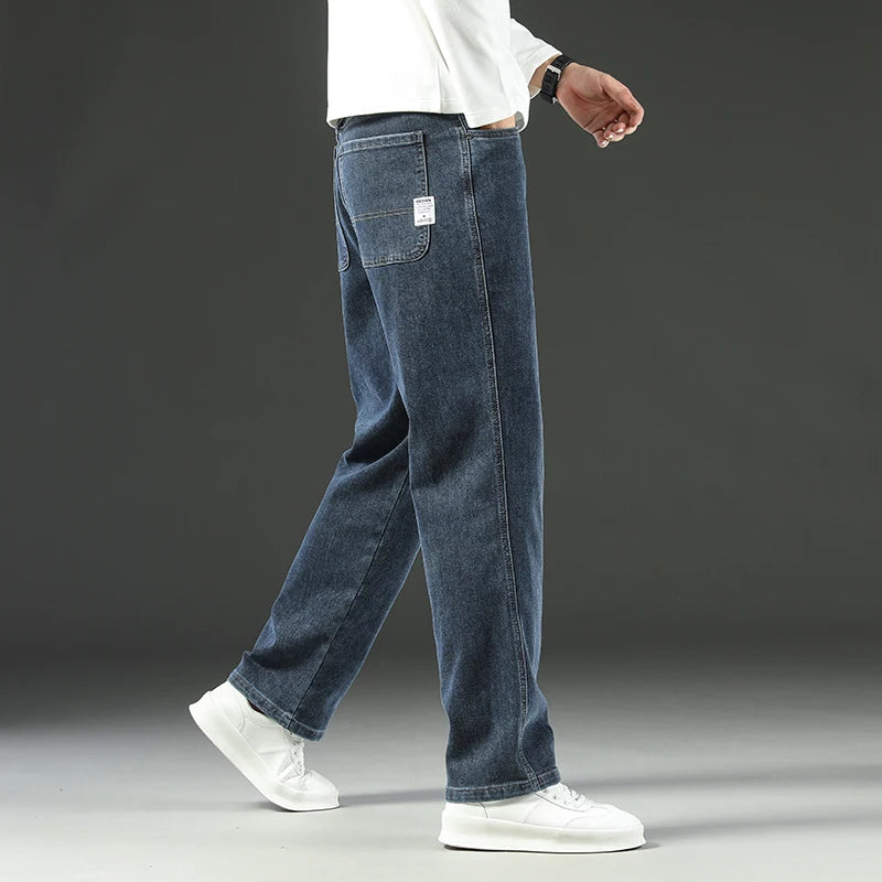 Stretch Straight Leg Jeans – Men's Dark Wash Denim | Arden