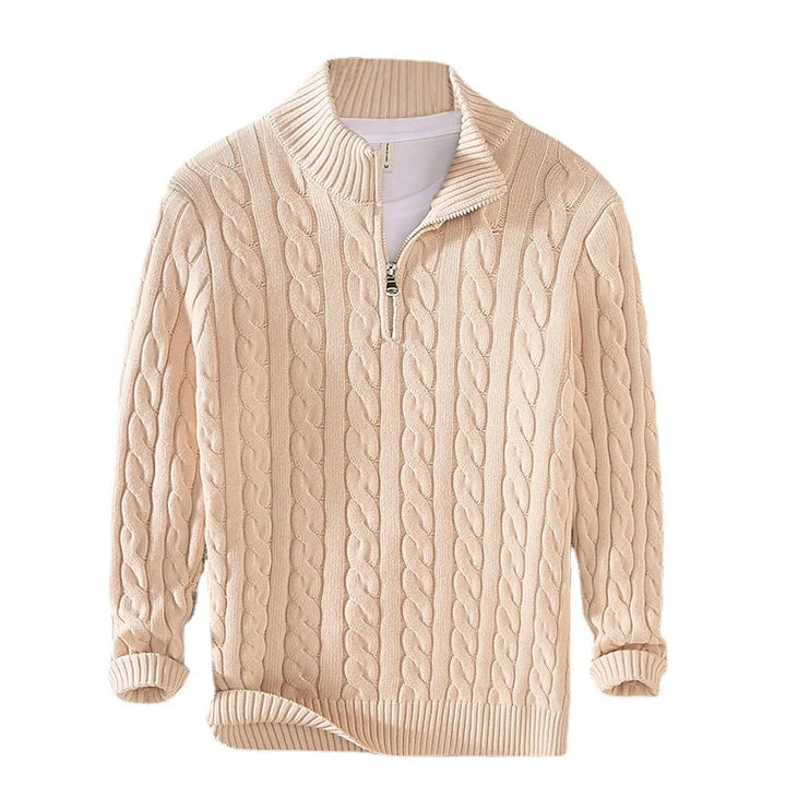 Men's Cotton Half-Zip Sweater | Arden