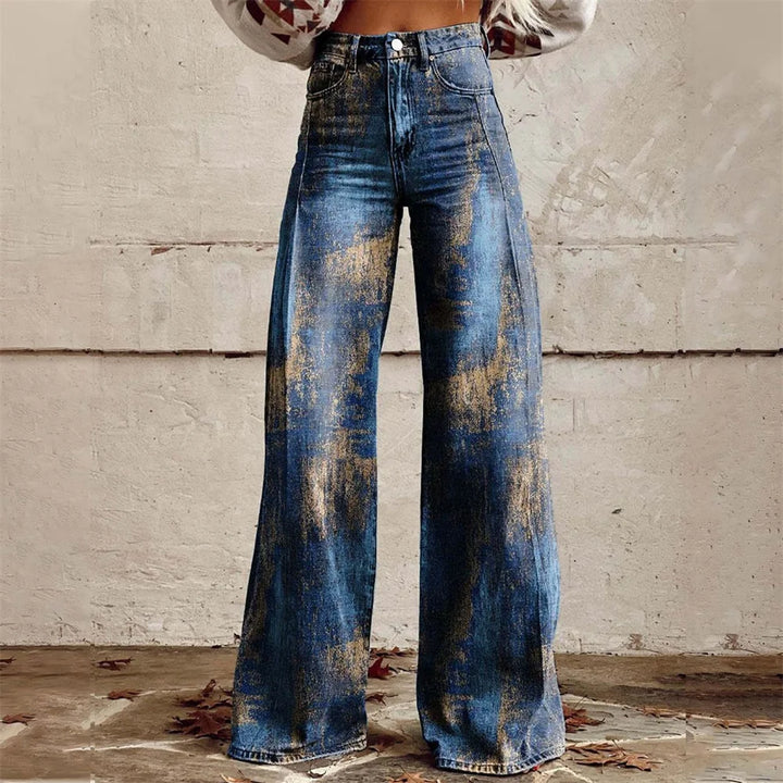 High-Waist Flared Jeans – Women's Wide-Leg Statement Pants | Artemis