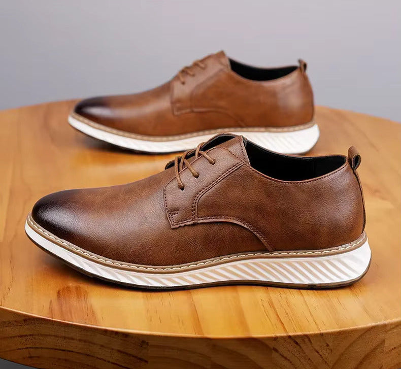 Men's Genuine Leather Orthopedic Sneakers | Savoni