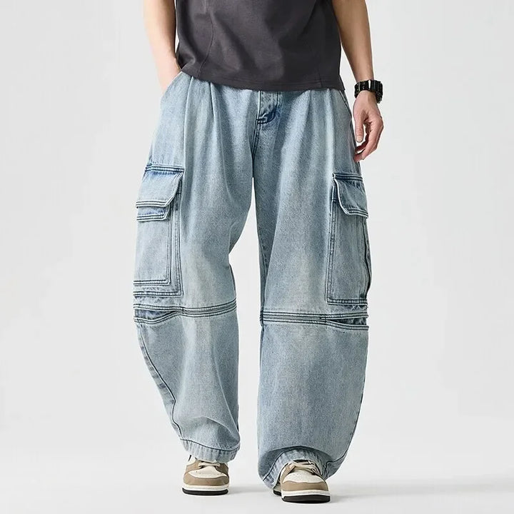 Men's Heavyweight Cargo Denim Jeans | Arden