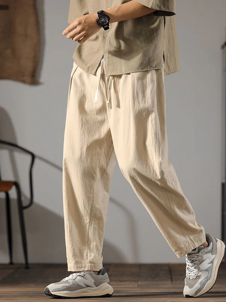 Linen Pants – Men's Drawstring Casual Trousers | Arden