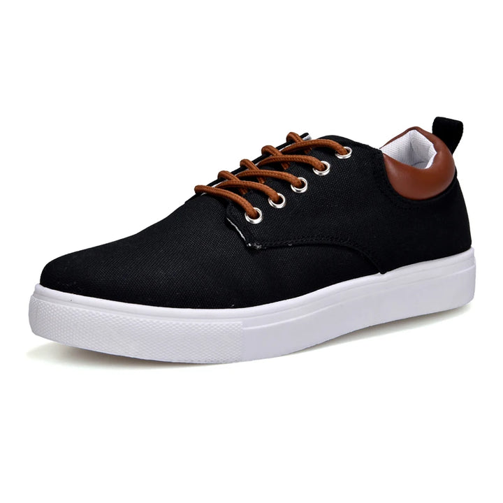 Men's Canvas & Leather Orthopedic Sneakers | Savoni
