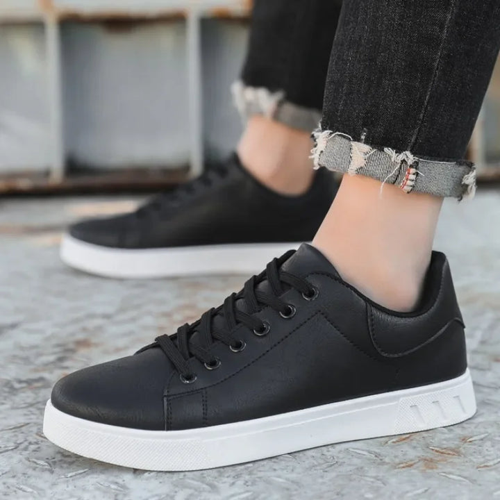 Leather Low-Top Sneakers – Men's Casual Shoes | Verano