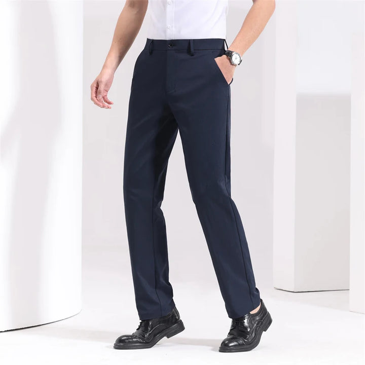 Men's Slim-Fit Cotton Trousers | Savoni