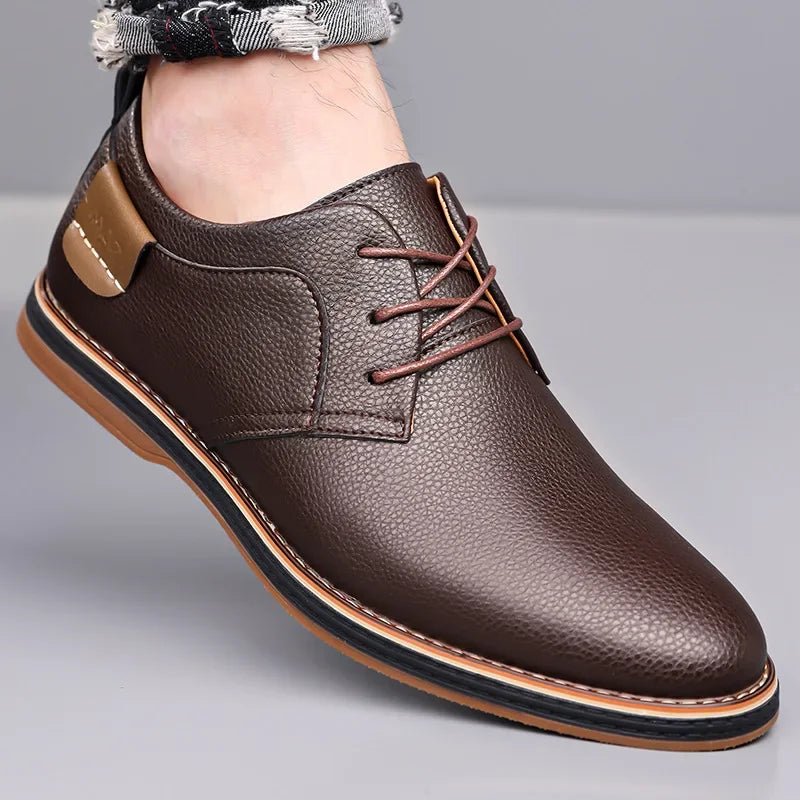 Men's Genuine Leather Orthopedic Sneakers | Savoni