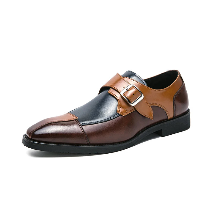 Men's Genuine Leather Loafers with Monk Strap | Santino