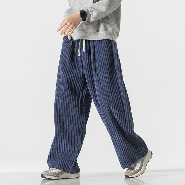 Wide-Leg Trousers Drawstring – Men's Relaxed Fit Casual Pants | Marlowe
