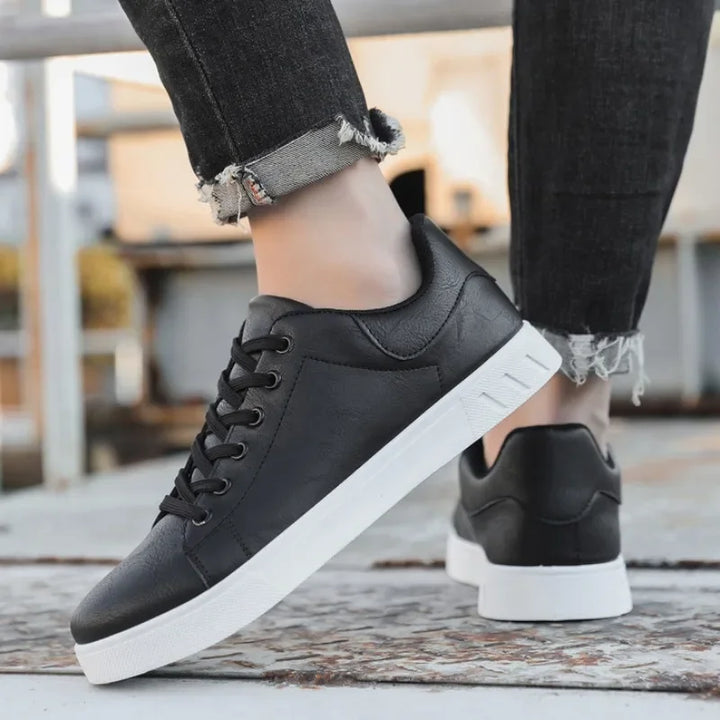 Leather Low-Top Sneakers – Men's Casual Shoes | Verano