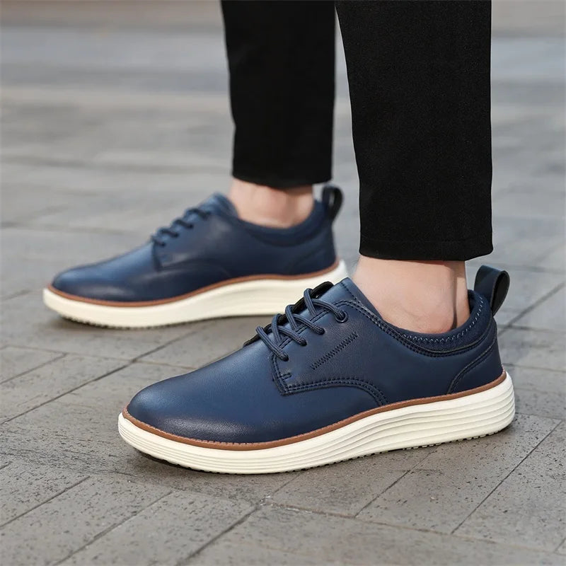 Men's Leather Lace-Up Shoes | Savoni