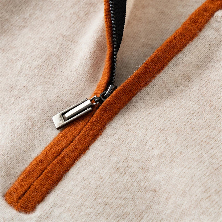 Savonti Cashmere Quarter-Zip Sweater
