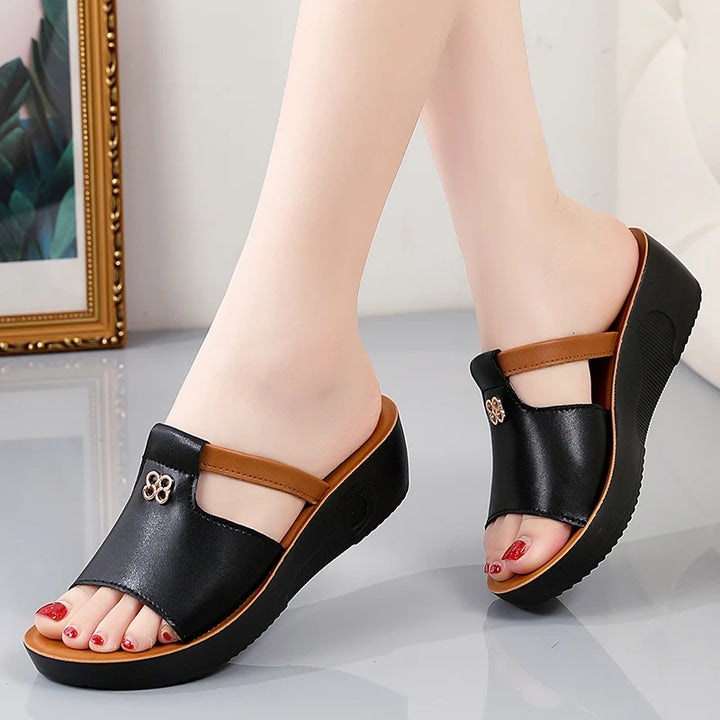 Leather Open-Toe Sandals – For Women | Savona