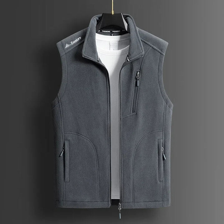 Fleece Zip-Up Vest – Men's Layering Vest | Savoni