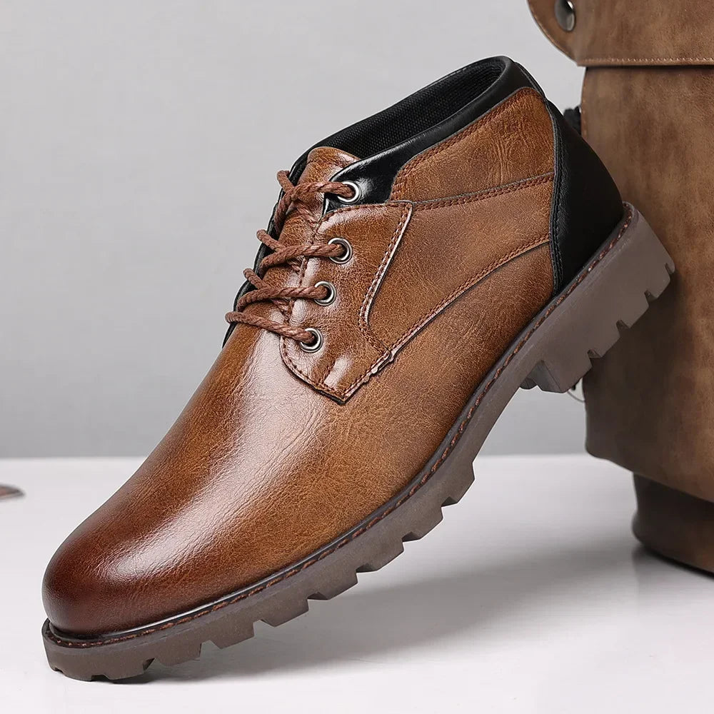 Men's Leather Ankle Boots | Savonti