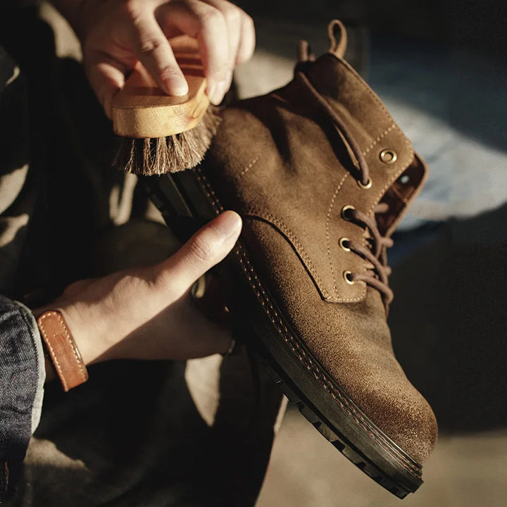Leather Lace-Up Ankle Boots – Men's Casual Outdoor Boots | Voyage