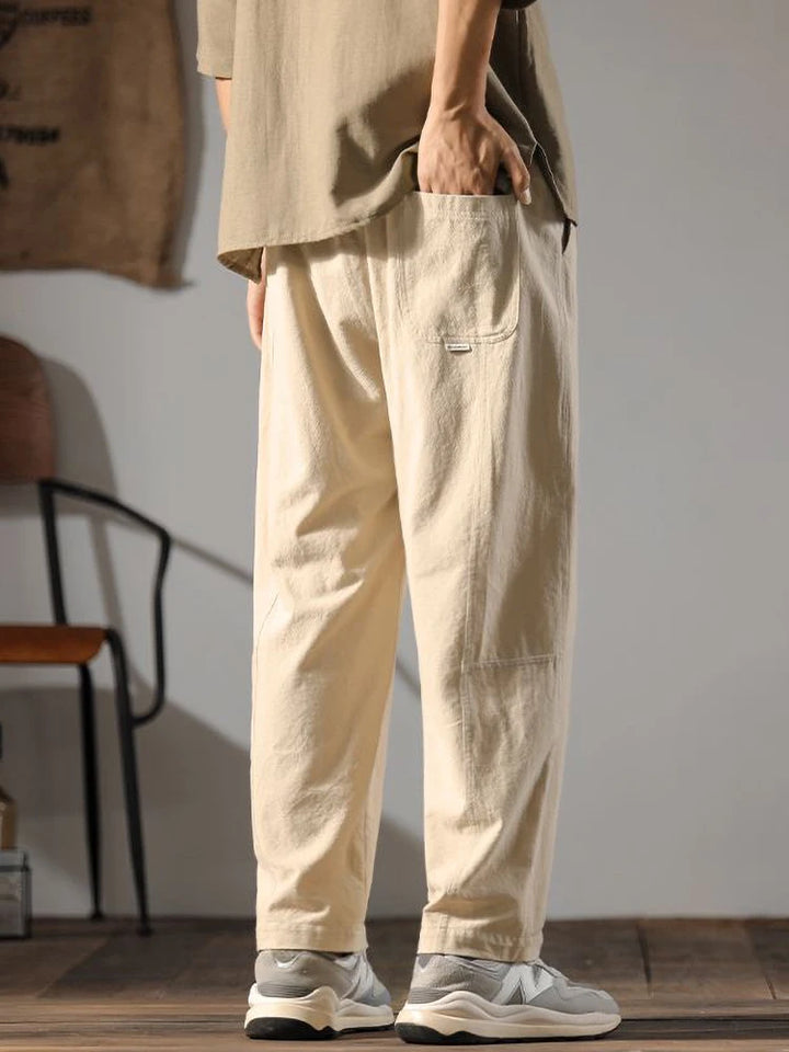 Linen Pants – Men's Drawstring Casual Trousers | Arden