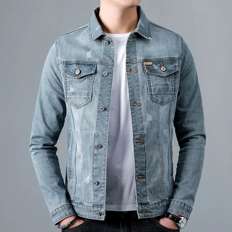 Arden Denim Button-Up Jacket