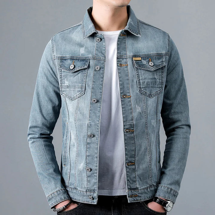 Arden Denim Button-Up Jacket