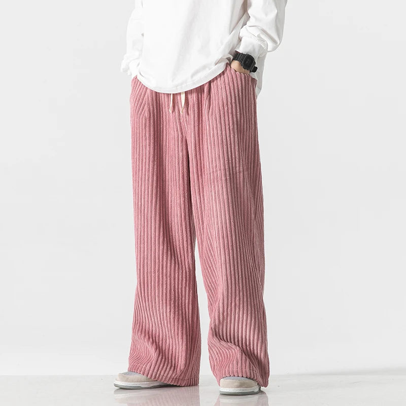 Wide-Leg Trousers Drawstring – Men's Relaxed Fit Casual Pants | Marlowe