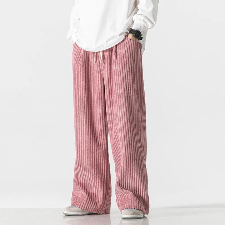 Wide-Leg Trousers Drawstring – Men's Relaxed Fit Casual Pants | Marlowe