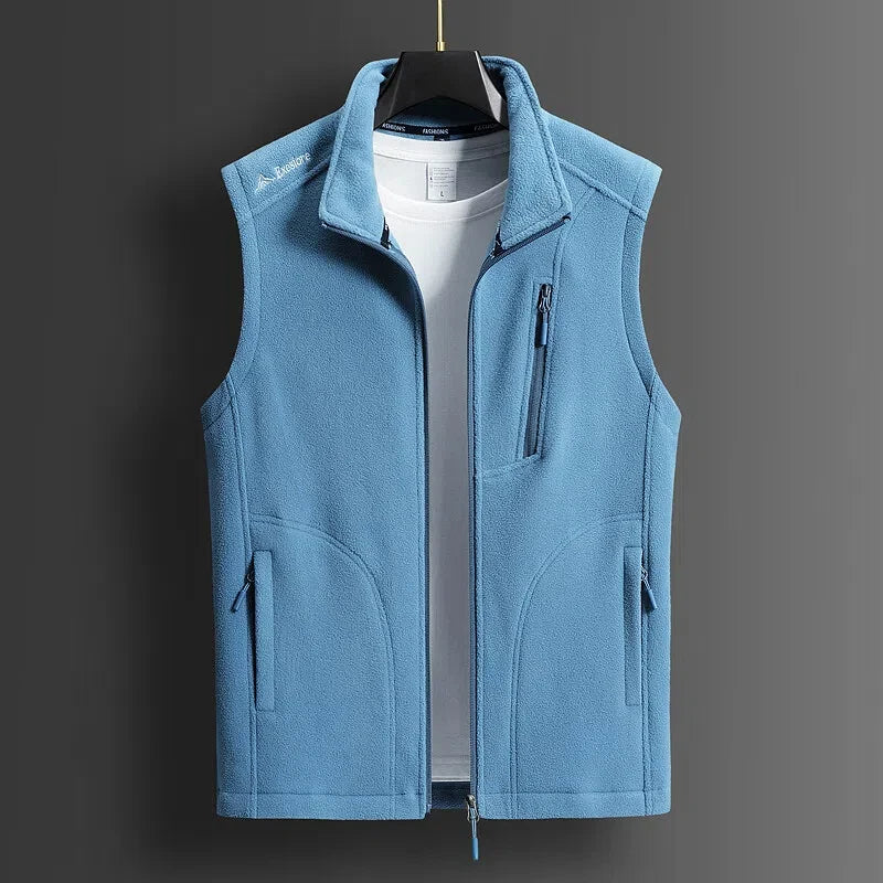 Fleece Zip-Up Vest – Men's Layering Vest | Savoni