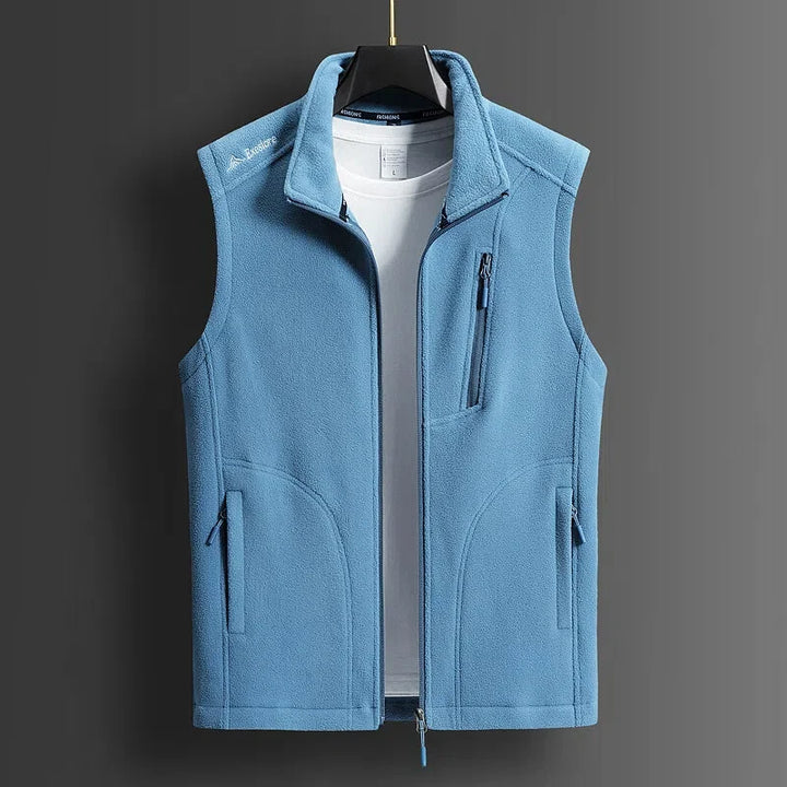 Fleece Zip-Up Vest – Men's Layering Vest | Savoni