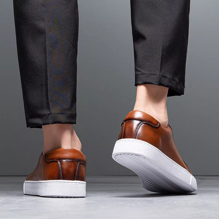 Men's Genuine Leather Sneakers | Savoni