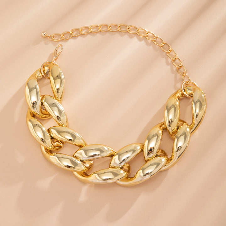 Savona Sculptural Oversized Link Choker Necklace