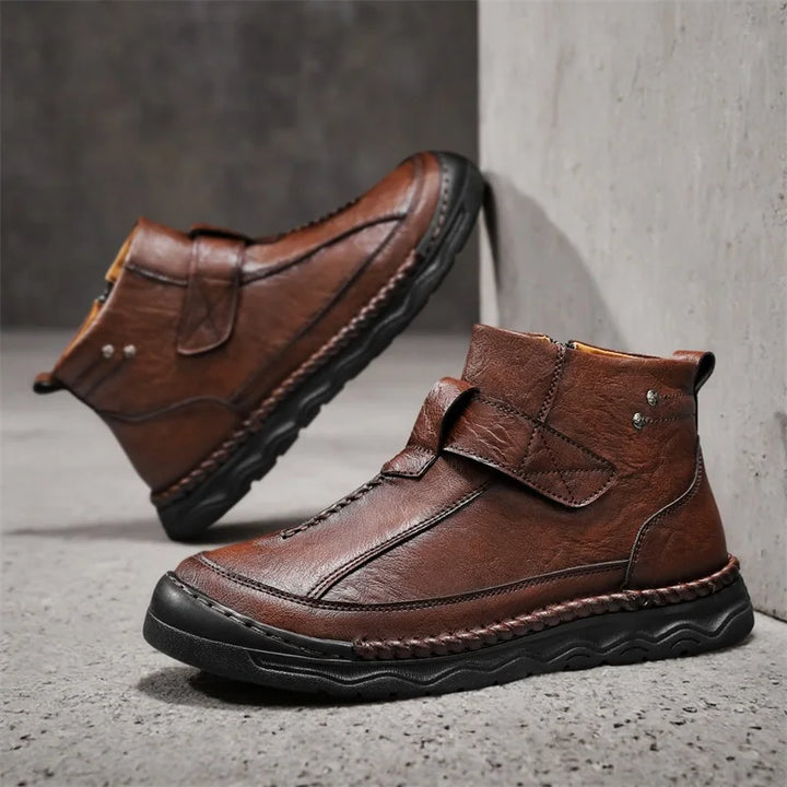 Men's Italian Leather Ankle Boots | Savonti