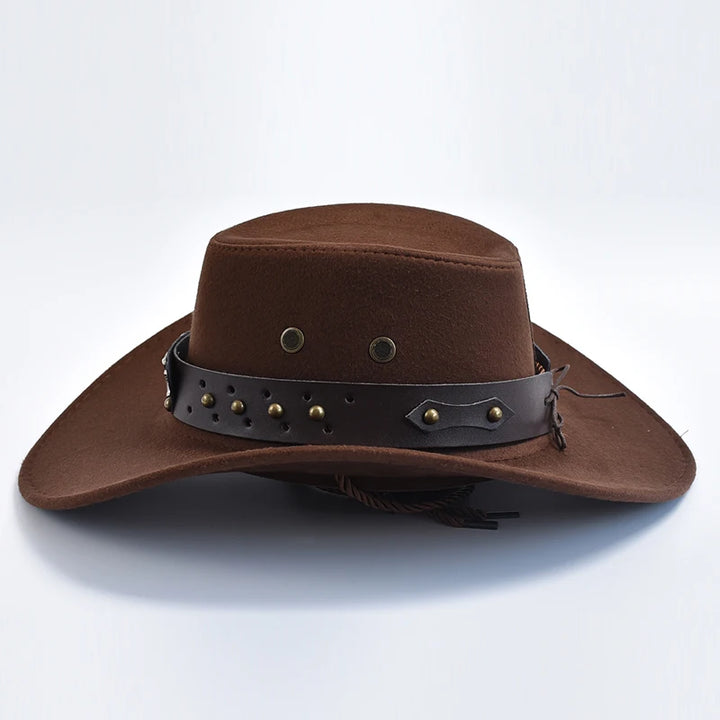 Suede Cowboy Hat – Men's Western Hat with Chin Strap | Harrison