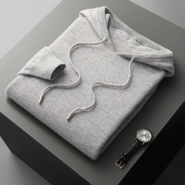 Men's Cashmere Drawstring Hoodie | Savoni