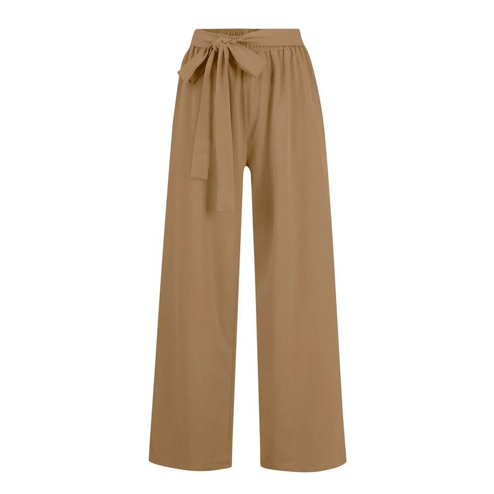 Pleated Wide-Leg Trousers – Women's Tie-Front Pants | Savona