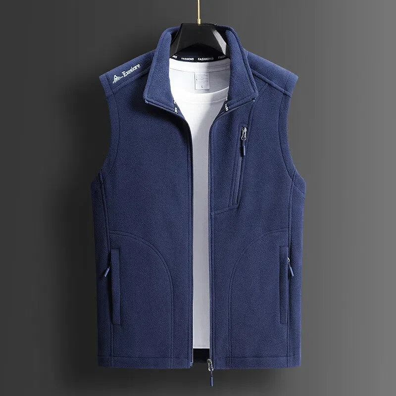 Fleece Zip-Up Vest – Men's Layering Vest | Savoni