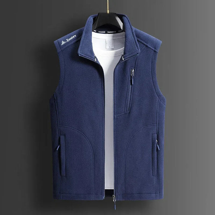 Fleece Zip-Up Vest – Men's Layering Vest | Savoni